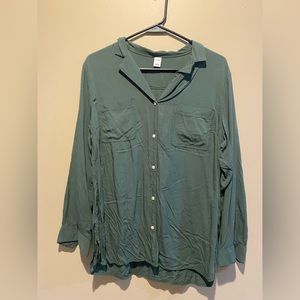 Green Button Blouse